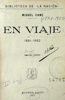 En viaje : 1881-1882