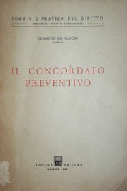 Il Concordato Preventivo