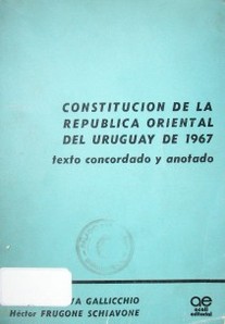 Constitución de la República Oriental del Uruguay de 1967