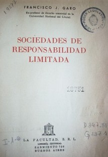 Sociedades de Responsabilidad Limitada