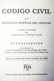 Código Civil de la República Oriental del Uruguay