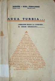 Agua turbia...