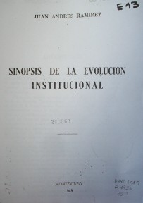 Sinopsis de la evolución institucional