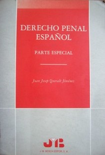 Derecho penal español : parte especial