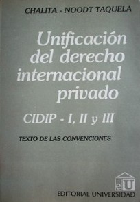 Unificación del Derecho Internacional Privado