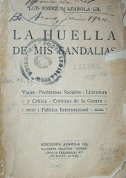 La huella de mis sandalias