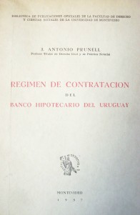 Régimen de Contratación del Banco Hipotecario del Uruguay