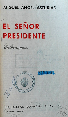 El señor Presidente