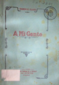 A mi gente : poesías