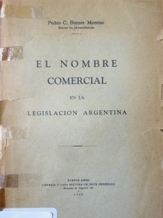 El nombre comercial en la legislación argentina