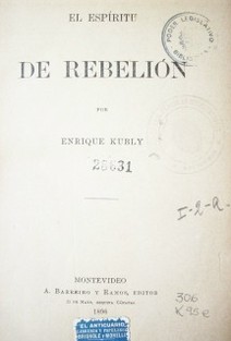 El espíritu de rebelión