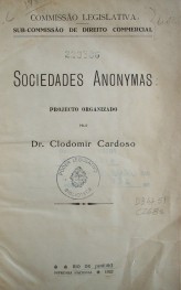 Sociedades Anonymas : proyecto organizado