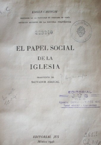 El papel social de la Iglesia