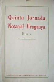 Quinta jornada notarial uruguaya