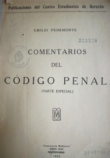 Comentarios del Código Penal : (Parte Especial)