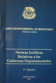 Normas jurídicas relativas a los gobiernos departamentales