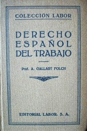 Derecho español del trabajo
