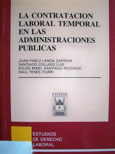 La contratación laboral temporal en las administraciones públicas