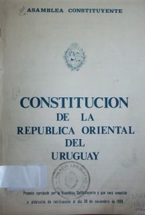 Constitución de la República Oriental del Uruguay