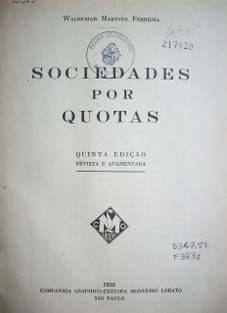 Sociedades por Quotas