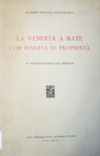 La vendita a rate con riserva di proprietà