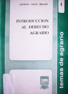 Principios de Derecho Agrario