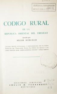 Código Rural de la República Oriental del Uruguay