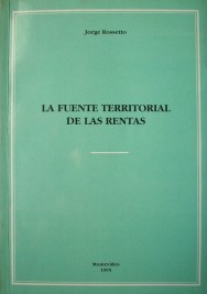 La fuente territorial de las rentas