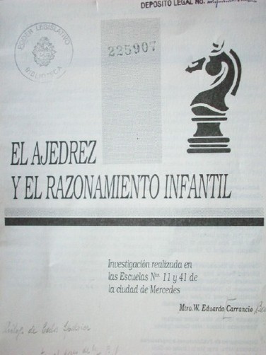 El ajedrez y el razonamiento infantil