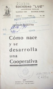 Cómo nace y se desarrolla una cooperativa