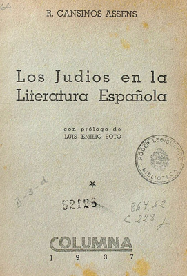 Los judios en la Literatura Española