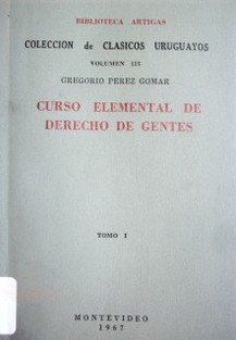 Curso elemental de Derecho de Gentes