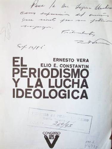 El periodismo y la lucha ideológica