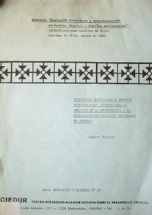 Revolución tecnológica e impactos territoriales : aportes para el análisis de la problemática y la formulación de políticas regionales en el Uruguay