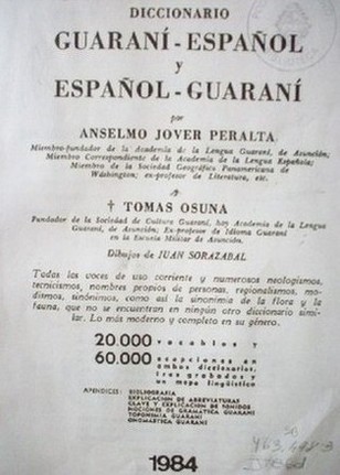 Diccionario guaraní-español y español-guaraní