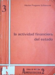 La actividad financiera del Estado