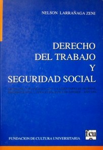 Derecho del trabajo y seguridad social