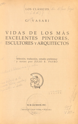 Vidas de los más excelentes pintores, escultores y arquitectos