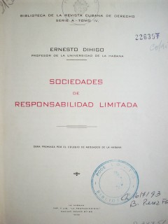 Sociedades de responsabilidad limitada