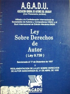Ley sobre derechos de autor : ley 9.739