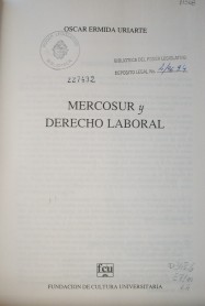 Mercosur y Derecho Laboral