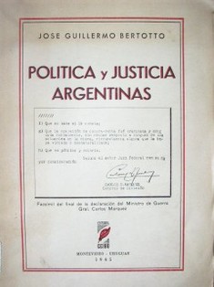 Política y Justicia Argentinas