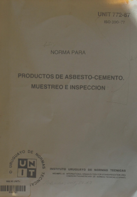 Norma para productos de asbesto-cemento : Muestreo e inspección