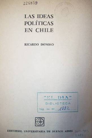 Las ideas políticas en Chile