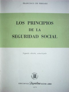 Los principios de la Seguridad Social