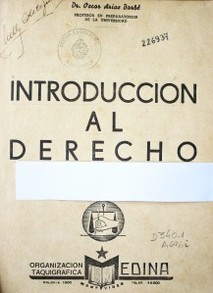 Introducción al derecho