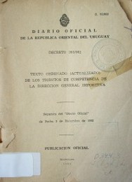 Decreto 393/982 : texto ordenado (actualizado) de los tributos de competencia de la Dirección General Impositiva.