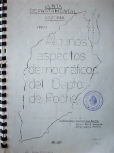 Algunos aspectos demográficos del Depto. de Rocha