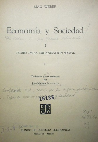 Economía y Sociedad