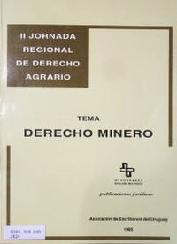 Tema : Derecho Minero